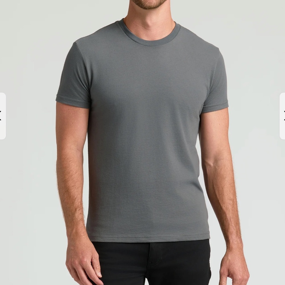True Classic Men’s Classic Crew Neck T-Shirt Grey XXX-Large